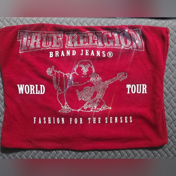 True Religion Tops - True Religion Red Crop Top